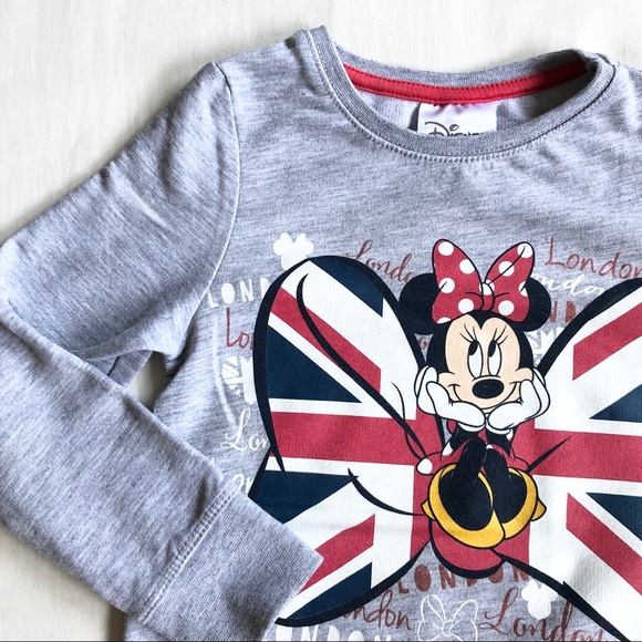 Disney Other - Disney Little Girl Gray Minnie Sweatshirt 2T